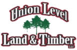 Union Level Land & Timber LLC logo featuring the company name in bold text with an image of three trees in the center.